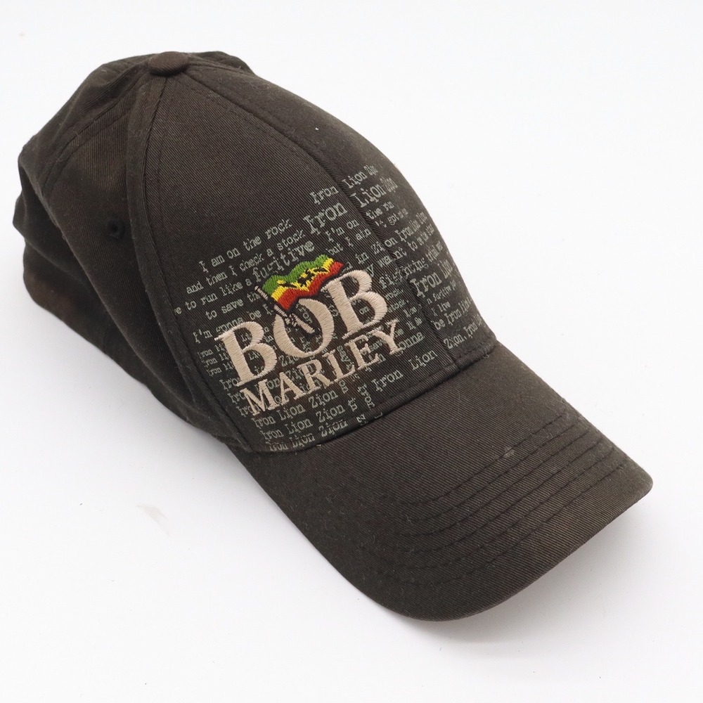 Zion Rootswear Hat Unisex OSFM Bob Marley Iron Lion Zion Brown Distressed Fair